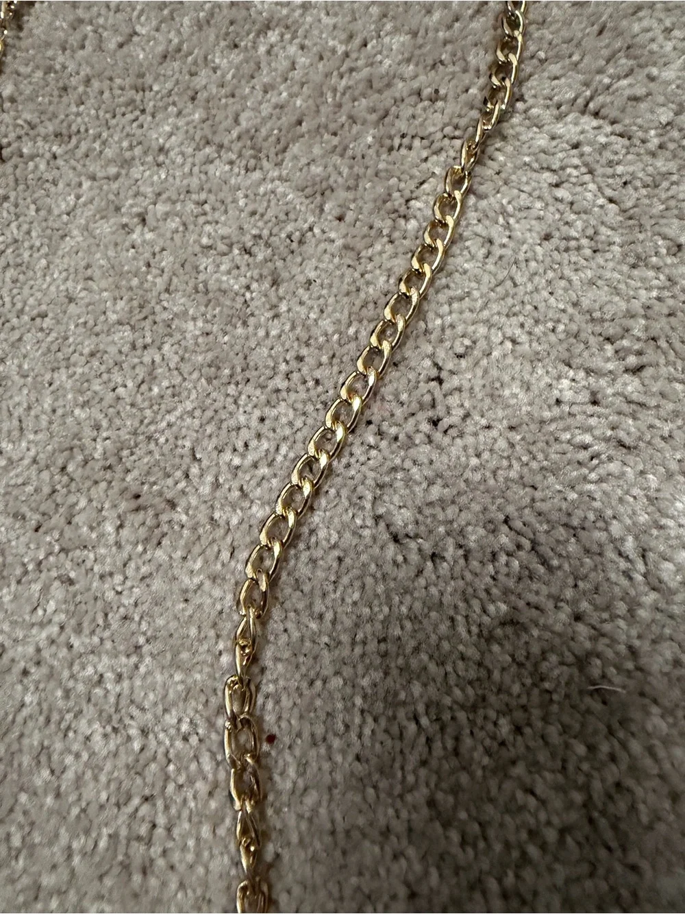 CHANEL makeup cosmetic bag with chain
